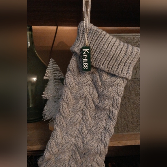 Stocking Tags Personalized Wooden Ornament Tags Set of 6 - Picture 4 of 5